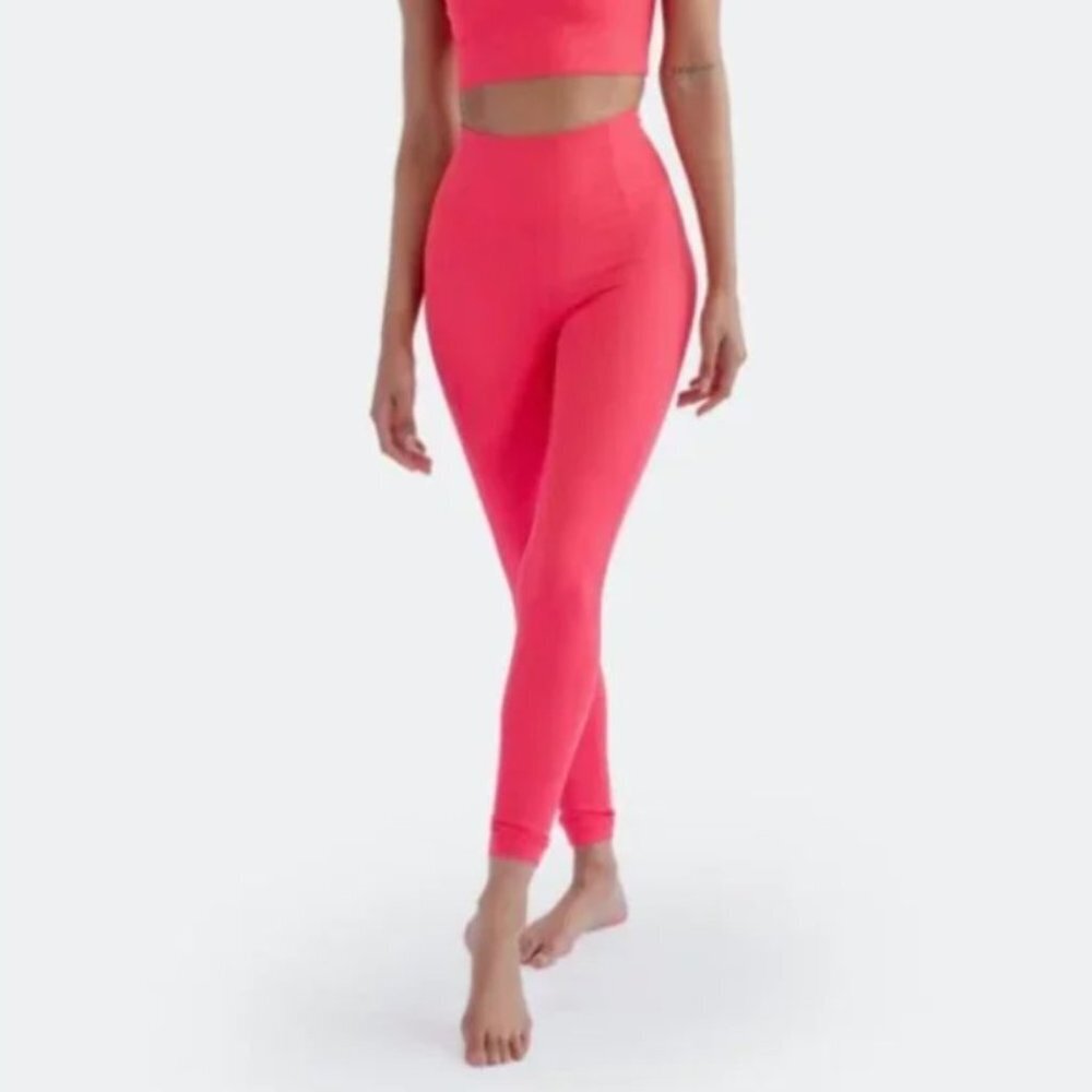 Girlfriend Collective Pink Compressive High-Rise Leggings Size XS Workout